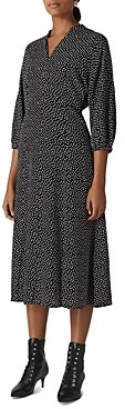 whistles confetti heart midi dress