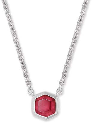 Jae Star Gold Pendant Necklace in Bright Red Drusy | Kendra Scott