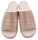 Thumbnail for your product : Zero Maria Cornejo Leather Slide Sandals