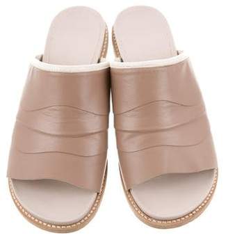 Zero Maria Cornejo Leather Slide Sandals
