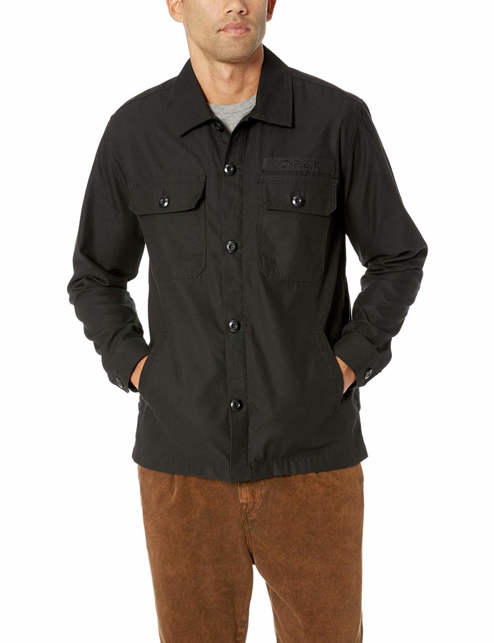 Obey Men's Station Military Shirt Jacket ShopStyle