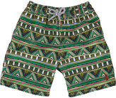 Thumbnail for your product : Trunks Retromarine Aztec-pattern Knee-length Swim