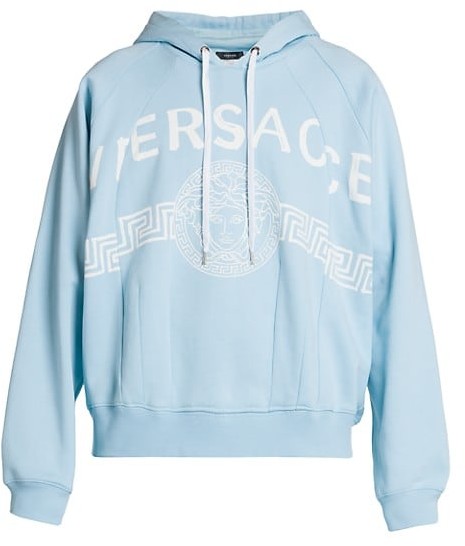 versace hoodie blue