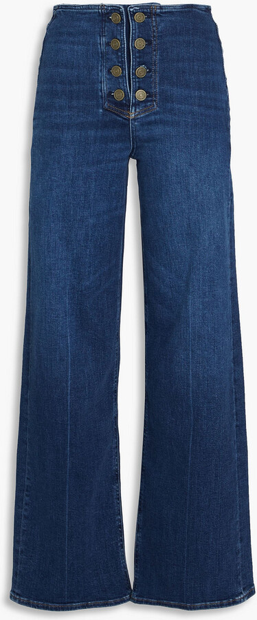 Frame Le Slim Palazzo high-rise wide-leg jeans