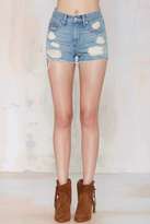 Thumbnail for your product : Nasty Gal Factory Lovers and Friends Jack Distressed Cutoffs