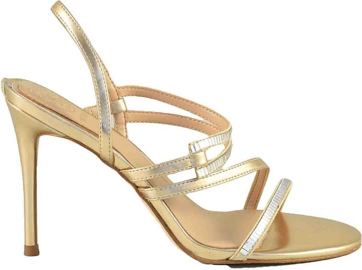 GUESS Women's Gold Sandals | ShopStyle