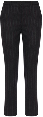 Lardini Tino Pinstripe Wool Blend Straight Pants