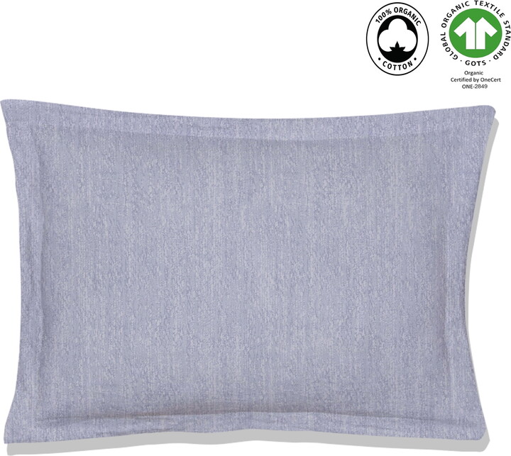 A1 Home Collections Echelon Wrinkle Resistant Reversible Print 100% Organic Cotton Sham Set of 2