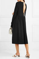 Thumbnail for your product : Jil Sander Oversized Canvas-trimmed Jersey Midi Dress