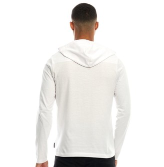 French Connection Mens FCUK Centre Scribble Hoodie White/Black