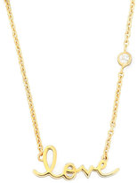 Thumbnail for your product : SHY by Sydney Evan Jewelry Love Pendant Bezel Diamond Necklace