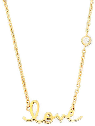 SHY by Sydney Evan Jewelry Love Pendant Bezel Diamond Necklace