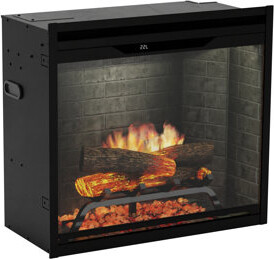 Dimplex Revillusion Electric Firebox Neutral Brick Background