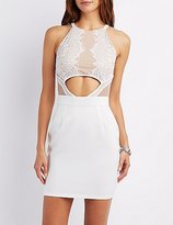 Thumbnail for your product : Charlotte Russe Cut-Out Lace Bodycon Dress