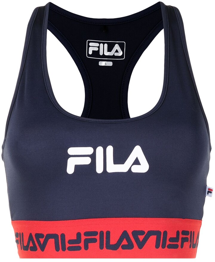 Fila Phebs elasticated sports bra top - ShopStyle