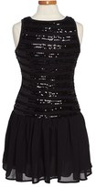 Thumbnail for your product : Ella Moss 'Ruby' Sequin Drop Waist Dress (Big Girls)