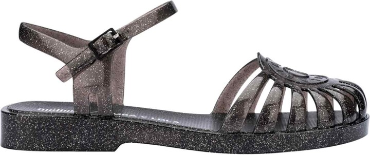 Bimba Y Lola Jelly Shoe - Black Glitter