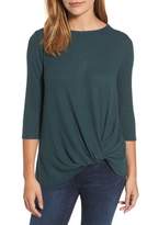 Thumbnail for your product : Gibson Twist Front Cozy Fleece Pullover