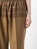 Thumbnail for your product : Sueundercover Contrast Panel Straight Leg Trousers