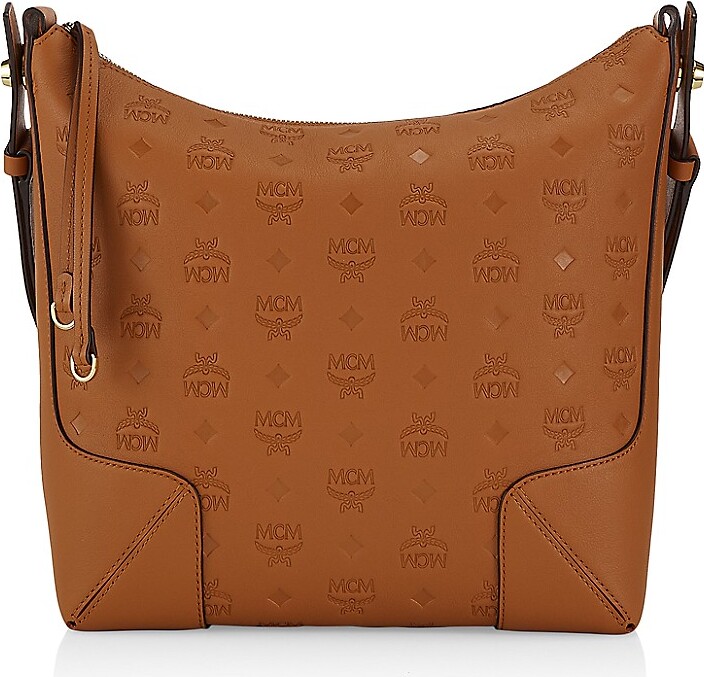 MCM Klara Medium Monogrammed Leather Hobo Bag - ShopStyle