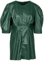 Thumbnail for your product : boohoo Petite Faux Leather Puff Sleeve Dress