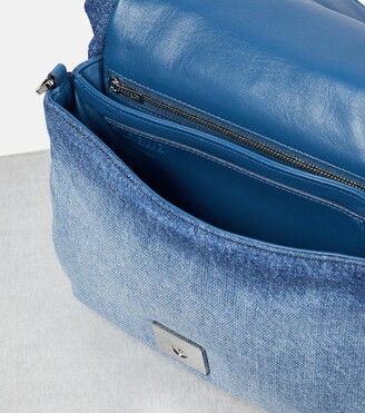 Loewe Goya Puffer denim shoulder bag - ShopStyle
