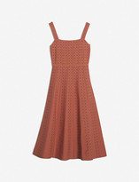 Thumbnail for your product : Sandro Diamon embellished stretch-knit midi dress
