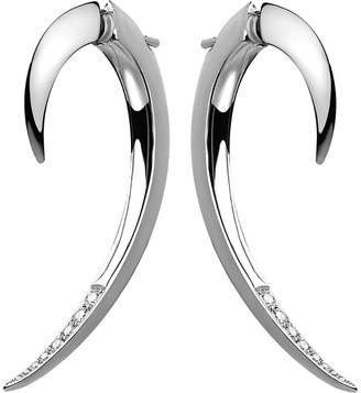 Shaun Leane Tusk sterling silver and diamond earrings, silver