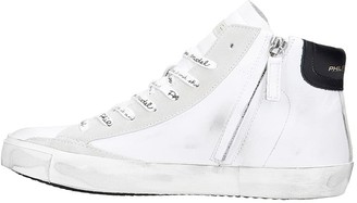 Philippe Model Prsx H Sneakers In White Leather
