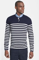 Thumbnail for your product : Vince 'Breton Stripe' Long Sleeve Wool & Cashmere Henley Sweater