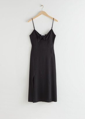 And other stories Strappy A-Line Midi Dress