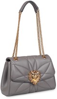 Thumbnail for your product : Dolce & Gabbana Devotion Quilted Leather Shoulder Bag