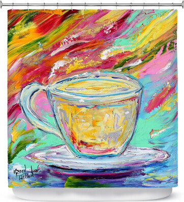 East Urban Home Camomille Tea Single Shower Curtain