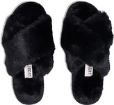 Thumbnail for your product : SLEEPING WITH JACQUES Faux-Fur Flat Slippers