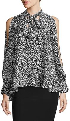 French Connection Women's Cold-Shoulder Floral Blouse