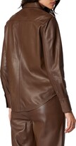 Thumbnail for your product : Equipment Signature Leather Button-Up Shirt