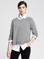 Thumbnail for your product : Banana Republic Metallic Pleat-Back Pullover