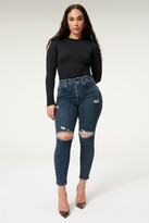 Thumbnail for your product : Good American Always Fits Good Waist Cropped Jeans