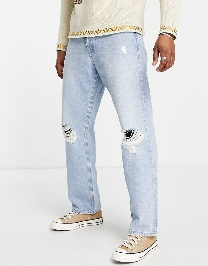 Mens Knee Jeans | Shop the world's largest collection of fashion 