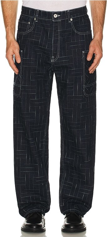 Kenzo Weave Cargo Monkey Fit Jeans