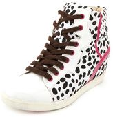 Thumbnail for your product : Charlotte Russe Printed Hi-Top Wedge Sneaker