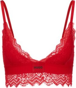Red Lace Padded Bra
