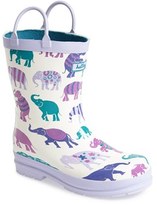Thumbnail for your product : Hatley 'Elephants' Waterproof Rain Boot (Walker, Toddler & Little Kid)