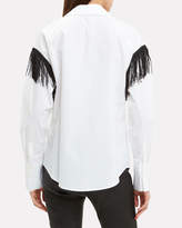 Thumbnail for your product : Derek Lam 10 Crosby Fringe Button Down Shirt