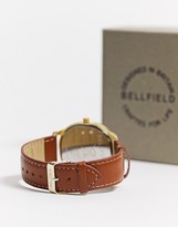 Thumbnail for your product : Bellfield square watch in brown