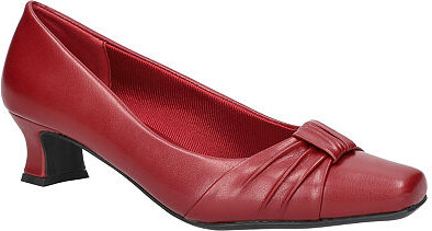 Easy Street Shoes Waive Womens Square Kitten Heel Pumps