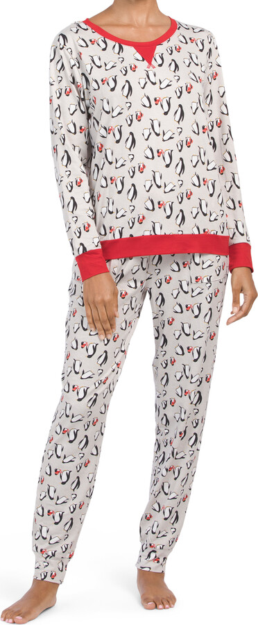INK+IVY 2pc Long Sleeve Cold Penguin Pajama Set - ShopStyle