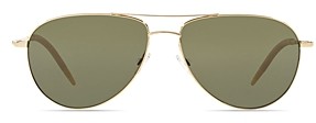 Oliver Peoples Women's Benedict Polarized Aviator Sunglasses, 59mm