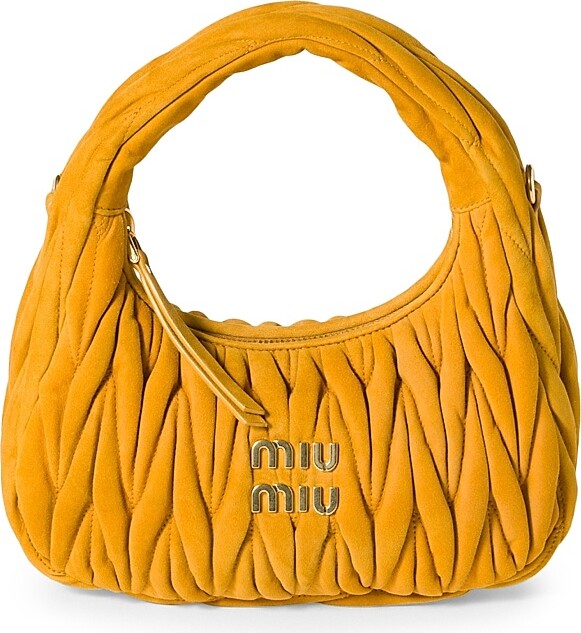 バッグ miumiu hand bag yellow archive Miu Miu Matelassé Leather Mini Bag | Designer Bag Collection