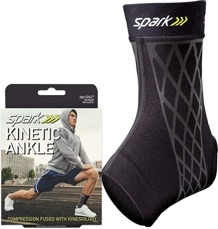 Spark Ankle Sleeve Large Compression Support with Kinesiology Tape ShopStyle Socks